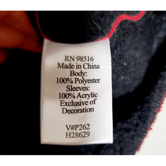 Coldwater Creek Jacket L Faux Suede Embroidered Full Zip Red Artsy Fleece Lined - Picture 6 of 11